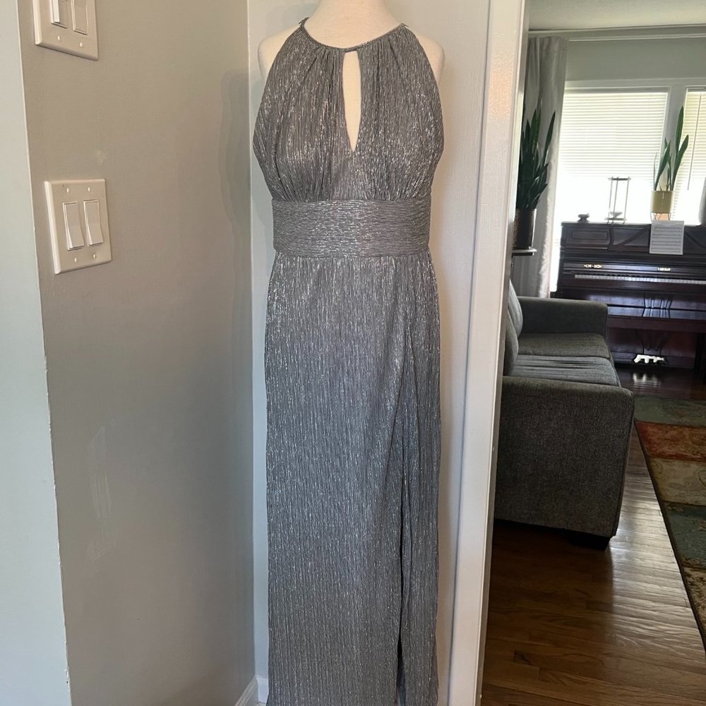 Silver Floor Length Dress